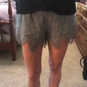 Love Riche Olive Green Shorts